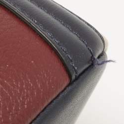 Pre Owned Lancel Tri Color Leather Josephine Top Handle Bag