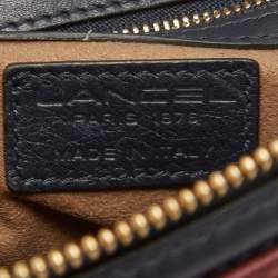 Pre Owned Lancel Tri Color Leather Josephine Top Handle Bag