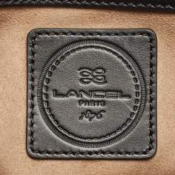 Lancel Black Leather L De Lancel Top Handle Bag