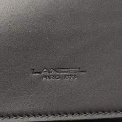 Lancel Black Leather L De Lancel Top Handle Bag