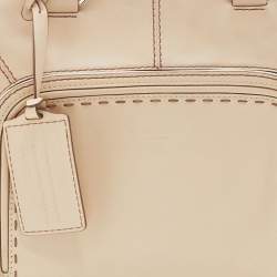 Pre Owned Lancel Beige Leather Adjani Satchel