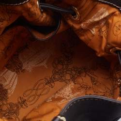 Pre Owned Lancel Dark Brown Leather Premier Flirt Bucket Bag