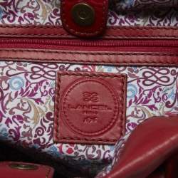 Pre Owned Lancel Red Leather Angelina Hobo