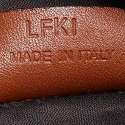 Pre Owned Lancel Brown Leather Zip Tote