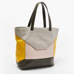 Lancel Multicolor Leather Block Envelope Tote