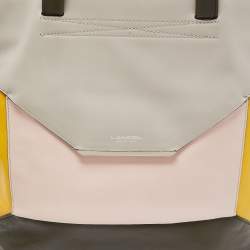 Lancel Multicolor Leather Block Envelope Tote