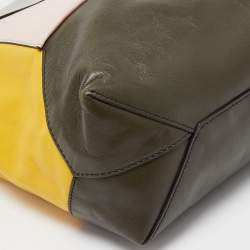 Lancel Multicolor Leather Block Envelope Tote