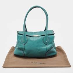 Pre Owned Lancel Green Leather Tote