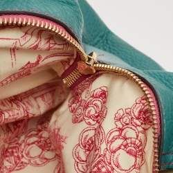 Pre Owned Lancel Green Leather Tote