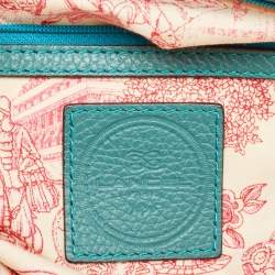 Pre Owned Lancel Green Leather Tote