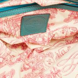 Pre Owned Lancel Green Leather Tote