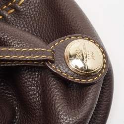 Pre Owned Lancel Brown Leather Premiere Flirt Bucket Bag