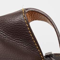 Pre Owned Lancel Brown Leather Premiere Flirt Bucket Bag