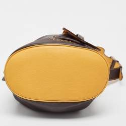 Pre Owned Lancel Brown Leather Premiere Flirt Bucket Bag