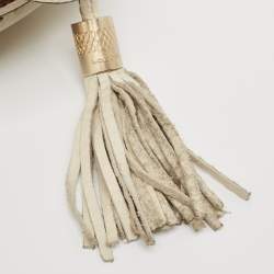 Lancel Off White Leather Premiere Flirt Bucket Bag