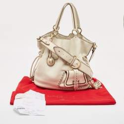 Lancel Off White Leather Premiere Flirt Bucket Bag