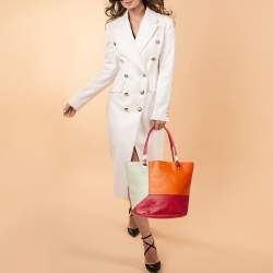 Lancel Multicolor Leather Tote