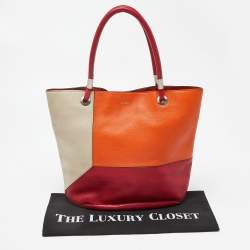 Lancel Multicolor Leather Tote