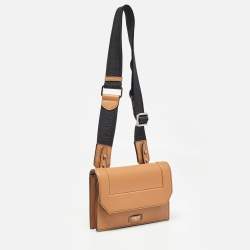 Lancel Brown/Black Leather Mini Neon de Lancel Crossbody Bag