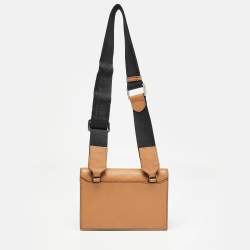 Lancel Brown/Black Leather Mini Neon de Lancel Crossbody Bag