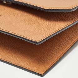 Lancel Brown/Black Leather Mini Neon de Lancel Crossbody Bag