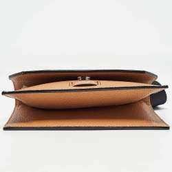 Lancel Brown/Black Leather Mini Neon de Lancel Crossbody Bag