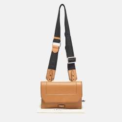 Lancel Brown/Black Leather Mini Neon de Lancel Crossbody Bag