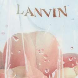 Lanvin Light Pink Apple Bag Printed Silk Square Scarf