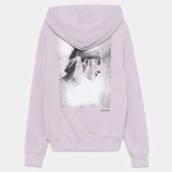 Pre Owned Lanvin Purple Cotton Jersey Hoodie Sweater
