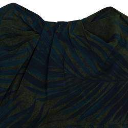 Lanvin Palm Leaf Print Cocktail Dress S