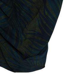 Lanvin Palm Leaf Print Cocktail Dress S