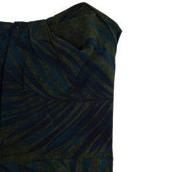 Lanvin Palm Leaf Print Cocktail Dress S