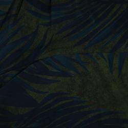 Lanvin Palm Leaf Print Cocktail Dress S