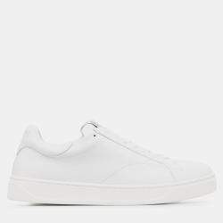 Pre Owned Lanvin Leather Sneaker in White Size 35