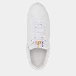 Pre Owned Lanvin Leather Sneaker in White Size 35