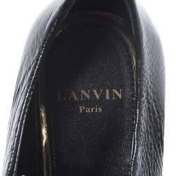 Pre Owned Lanvin Two Tone Leather Derby Shoes Size 38