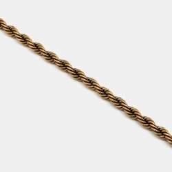 Pre Owned Lanvin Antique Gold Tone Necklace