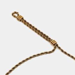 Pre Owned Lanvin Antique Gold Tone Necklace