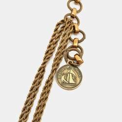 Pre Owned Lanvin Antique Gold Tone Necklace