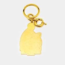 Lanvin Gold Tone Keychain