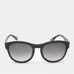 Pre Owned Lanvin Black/Grey Gradient SLN 584 Frame Round Sunglasses