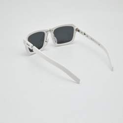 Pre Owned Lanvin Black/Grey Gradient SLN 584 Frame Round Sunglasses