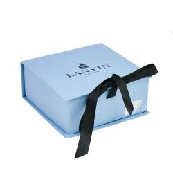 Lanvin Crystal Embedded Pendant Ribbon Necklace