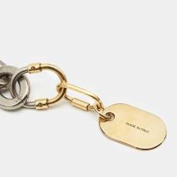 Pre Owned Lanvin Two Tone Chunky Chain Necklace