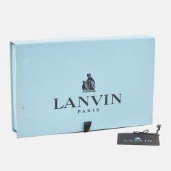 Pre Owned Lanvin Crystals Two Tone Metal Necklace