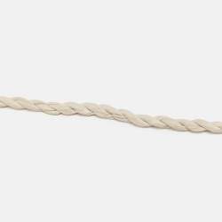 Pre Owned Lanvin Crystal Resin SIlver Tone Fabric Necklace