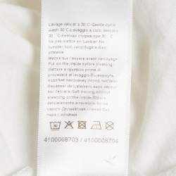 Lanvin White Printed Cotton Jersey T-Shirt S