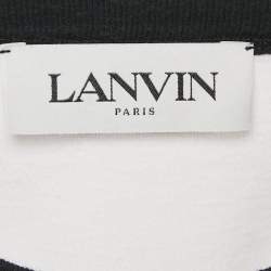 Lanvin White Printed Cotton Jersey T-Shirt S