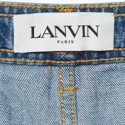 Pre Owned Lanvin Blue Washed Denim Jeans M Waist 28"