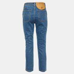 Pre Owned Lanvin Blue Washed Denim Jeans M Waist 28"